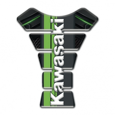 Kawasaki Tank Guard Pads Premium Quality Stylish Edition  with Vertical Logo 