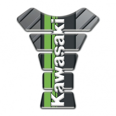 Kawasaki Tank Pad Motorbike Diagonal Gray pattern Model 