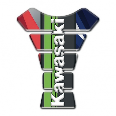 Kawasaki Tank Guard Pads Multicolored Vision 