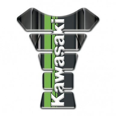 Kawasaki Tank Pad Motorbike Green Tape with Vertical White Logo 