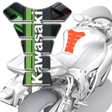 Kawasaki Tank Guard Pads Amazing Background Design 
