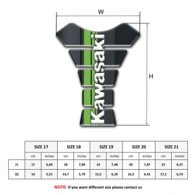 Kawasaki Tank Pad Protector Center Sticker High End Model 