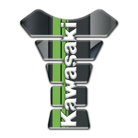 Kawasaki Tank Pad Protector Doagonal Gray Tape background 