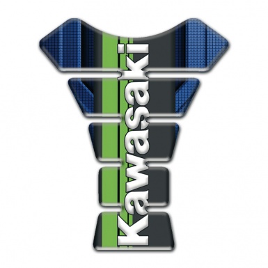 Kawasaki Tank Protector dark Blue Parts background Style 