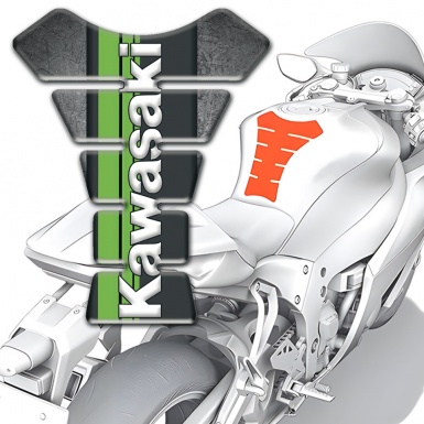 Kawasaki Tank Fuse Scratched Plate Warp Design 