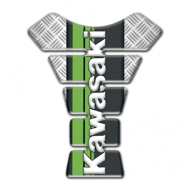 Kawasaki Tank Pad Protector Crossed Patterns Background Style 