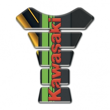 Kawasaki Tank Fuse Black with Yellow Diagonal Lane Edition 