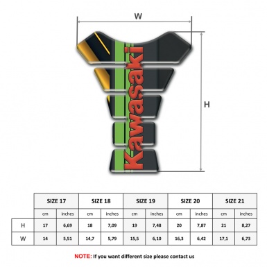 Kawasaki Tank Fuse Black with Yellow Diagonal Lane Edition 
