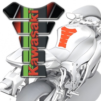Kawasaki Tank Fuse Stylish Model with Red Logo 