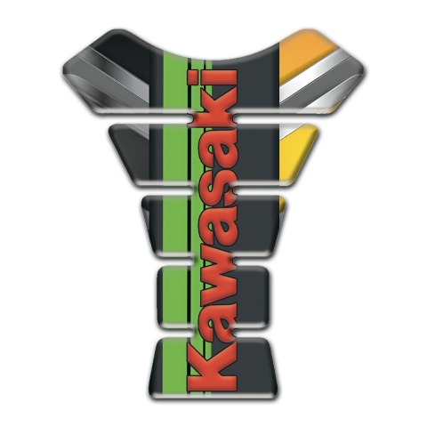 Kawasaki Tank Protector Center Design High-Quality with Red Logo 