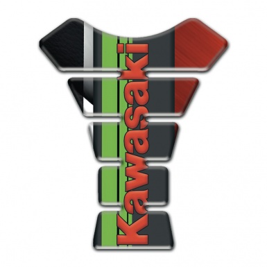 Kawasaki Tank Pad Motorbike Motorcycle Version With Red Logo 
