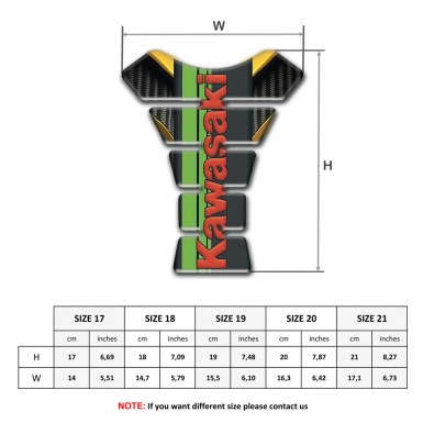 Kawasaki Tank Guard Pads Premium Quality Version Red Logo Style 