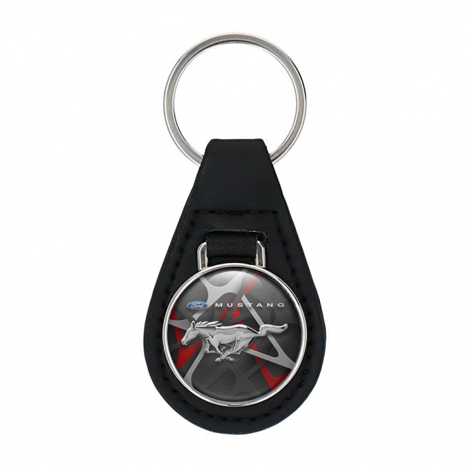 Ford Mustang Keyring Holder Leather Graphite Camo Edition