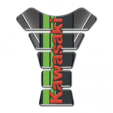 Kawasaki Tank Protector Gray Base with White Stripe Edition 