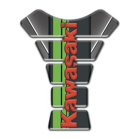 Kawasaki Tank Protector Gray Base with White Stripe Edition 