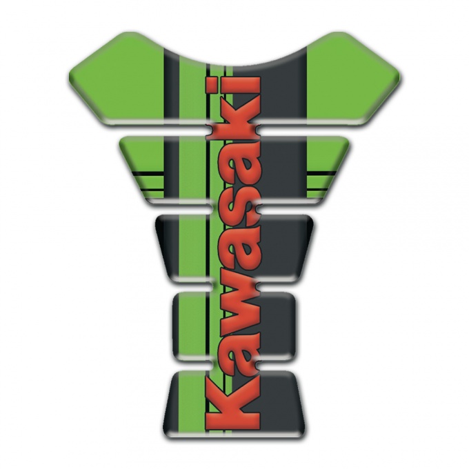 Kawasaki Tank Protector Fresh Green Color Design 