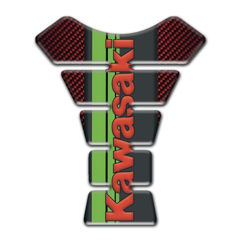 Kawasaki Tank Fuse Red Carbon Style Version 