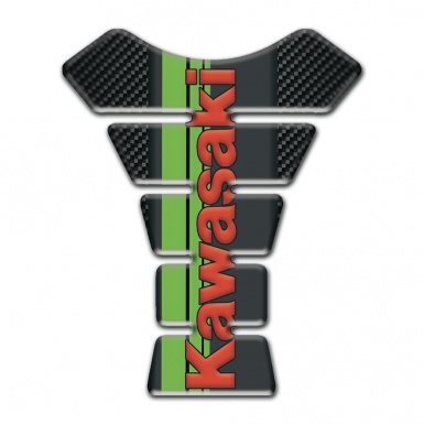 Kawasaki Tank Pad Motorbike Black Carbon Version 