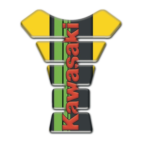 Kawasaki Tank Guard Pads Yellow Design Version 