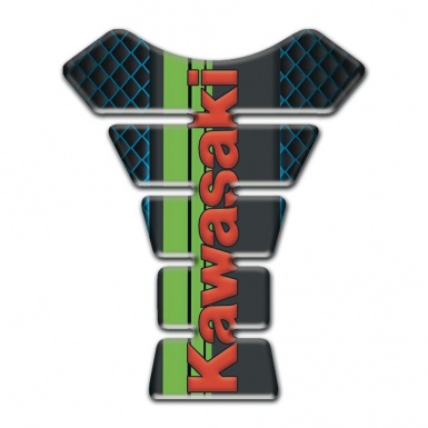 Kawasaki Tank Pad Protector Neon Mesh Design Version