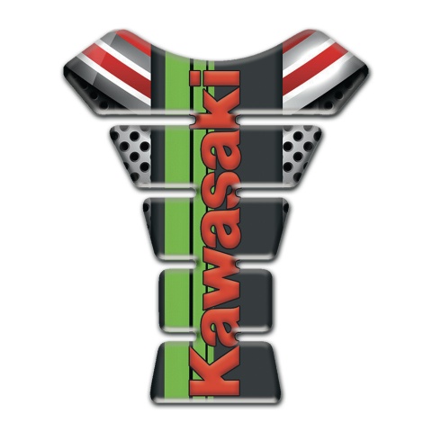 Kawasaki Tank Fuse Unique Vision with Red Logo 