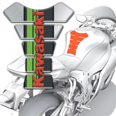 Kawasaki Tank Fuse Silver Design Version