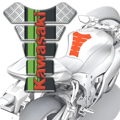 Kawasaki Tank Protector Crossed patterns Design Version