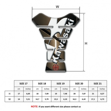 Kawasaki Tank Guard Pads Bronze Motive Edition