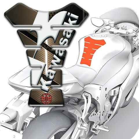 Kawasaki Tank Guard Pads Bronze Motive Edition 