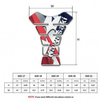 Kawasaki Tank Pad Protector Pink Bands Motivwe Style