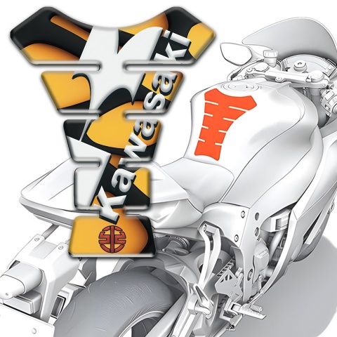 Kawasaki  Tank Fuse Yellow Black Patterns Version 