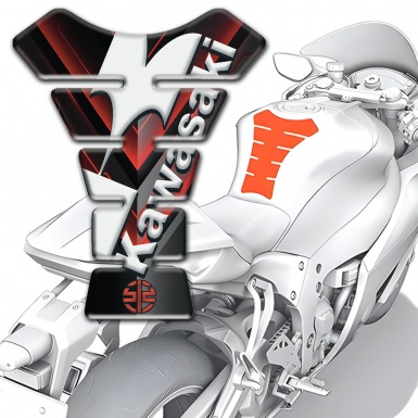 Kawasaki Tank Protector Black rd Decoration Edition
