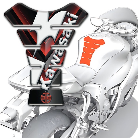Kawasaki Tank Protector Black rd Decoration Edition 