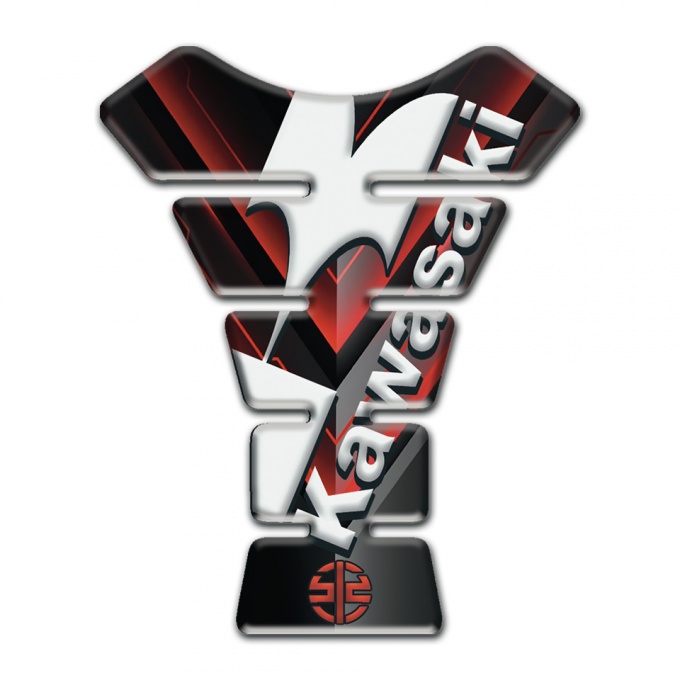 Kawasaki Tank Protector Black rd Decoration Edition