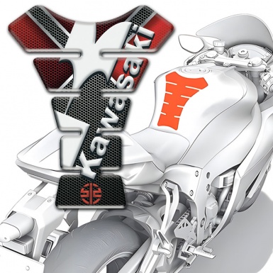 Kawasaki Tank Guard Pads High End Decoration Style