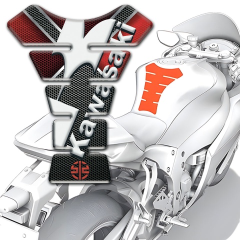 Kawasaki Tank Guard Pads High End Decoration Style 