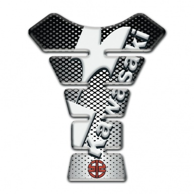 Kawasaki Tank Protector Silver Flakes Style