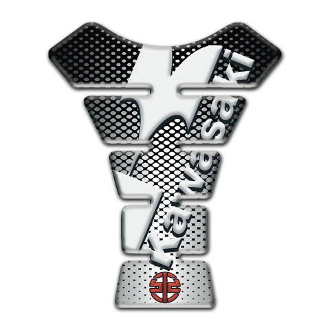 Kawasaki Tank Protector Silver Flakes Style 