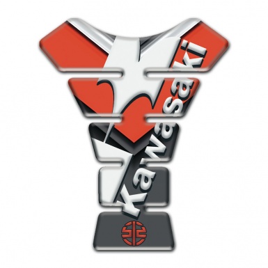 Kawasaki Tank Fuse Orange Gray Decoration edition