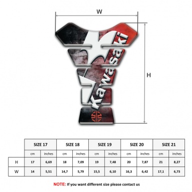Kawasaki Tank Pad Protector Mixed Colors Edition