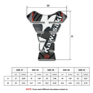 Kawasaki Tank Pad Motorbike Unique Edition Version