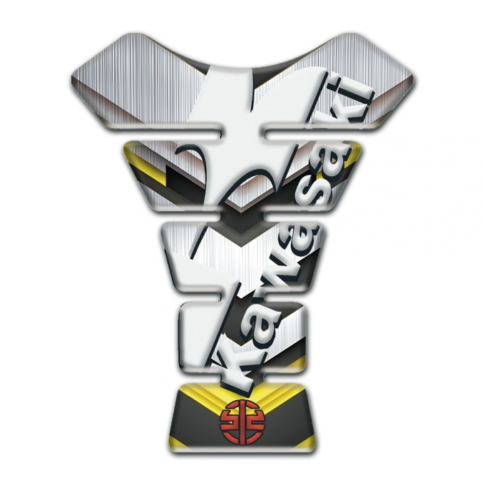 Kawasaki Tank Pad Protector Amazing Silver Design