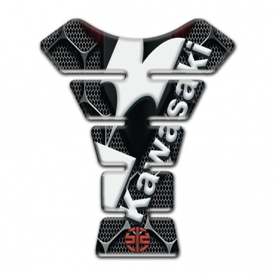 Kawasaki Tank Pad Motorbike 3D DEcoration design