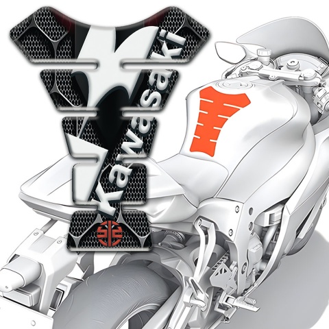 Kawasaki Tank Pad Motorbike 3D DEcoration design 