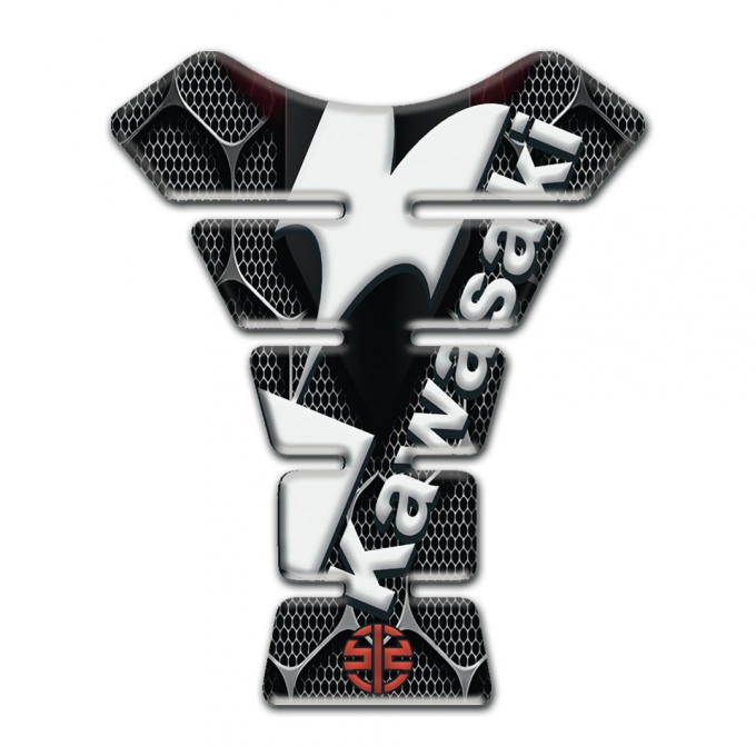 Kawasaki Tank Pad Motorbike 3D DEcoration design