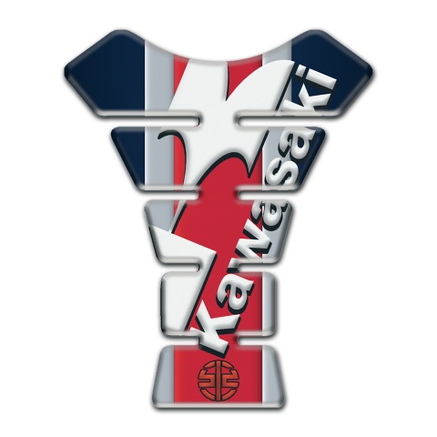 Kawasaki Tank Pad Motorbike Anti Slip Sticker Stylish Print 