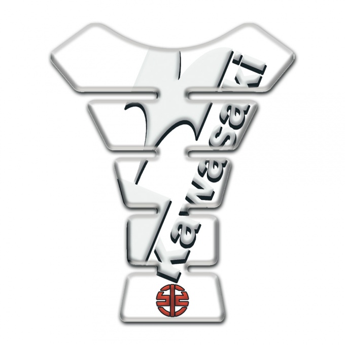 Kawasaki Tank Pad Protector Style White 
