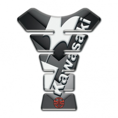 Kawasaki Tank Pad Protector Style Gray Nuance Base