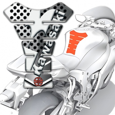 Kawasaki Tank Fuse Perforated Metal Style