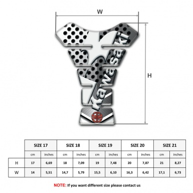 Kawasaki Tank Fuse Perforated Metal Style